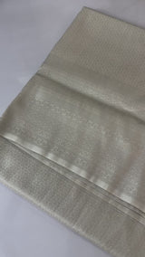 Pastel soft silk Saree - MKP929 Offwhite