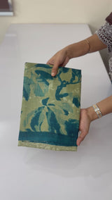 Pure printed tussar silk saree with blouse- MTSB7