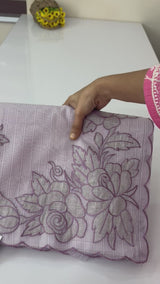 NetKota Applique work saree  MS6798- DuskyMauve