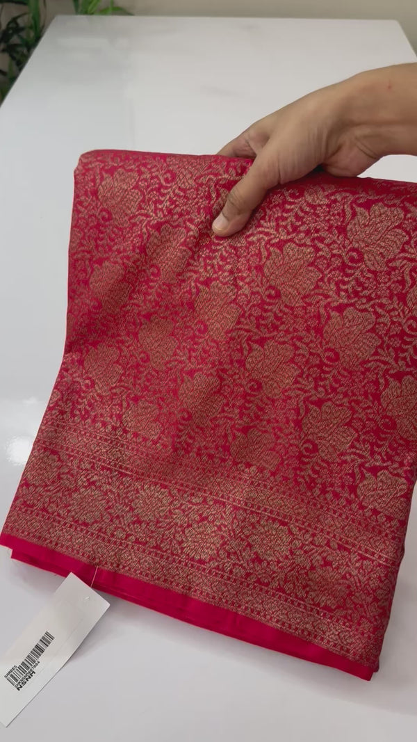 Banarasi semi katan saree SHKNSNM -RED