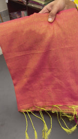 Tissue silk saree with contrast border MTSG763