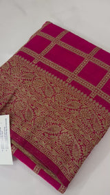 Semi banarasi Khaddi Georgette saree - MS1498 Ranipink
