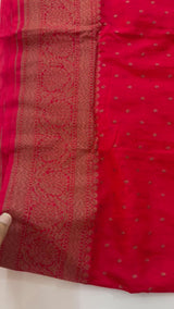 Semi Banarasi Georgette saree MBS2195 RED