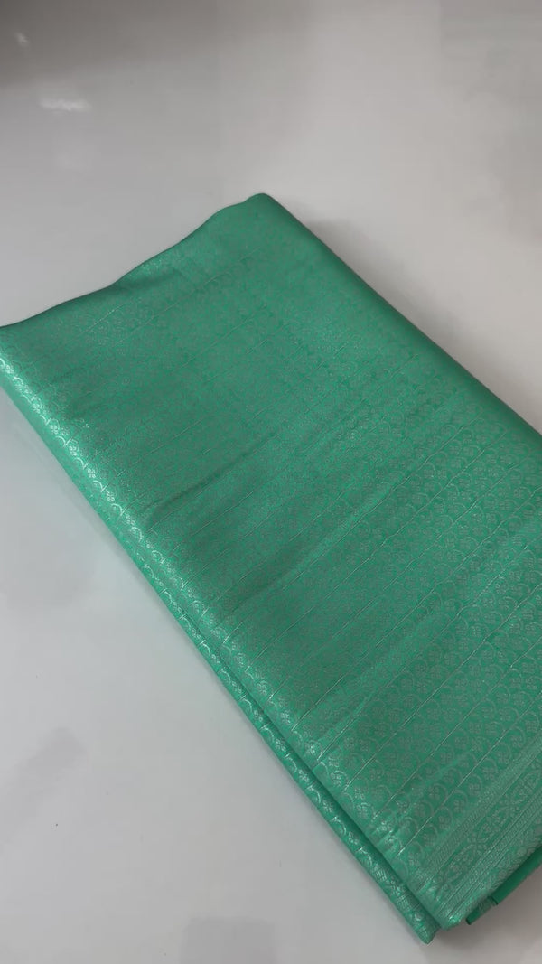 Pastel soft silk Saree - MKP937 SeaGreen