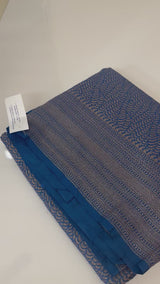 Banarasi semi katan saree SMBNIRY- OceanBlue