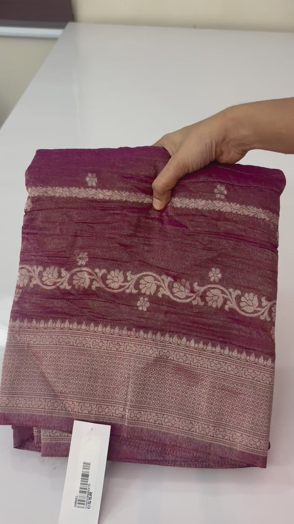 Banarasi crush georgette saree- MS1341