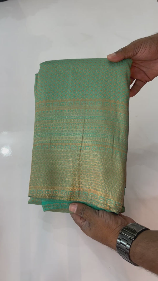 Miriyam Mangalya Pattu Saree MMP654 - Blue Green